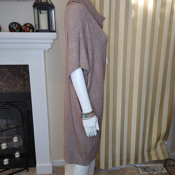 Simply Couture | Camel Cowl Neck Swing Tunic, Camel Brown L - Picture 5 of 12